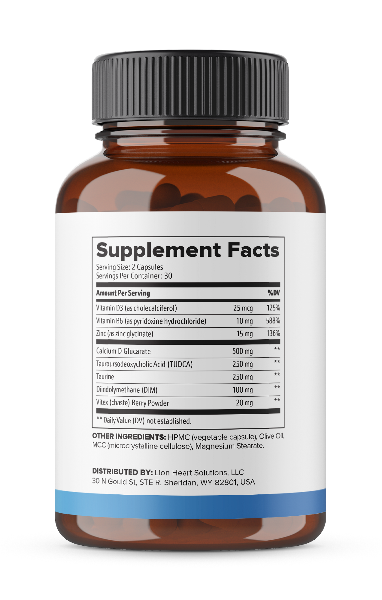 Side view of the Estrogen Balance Formula bottle