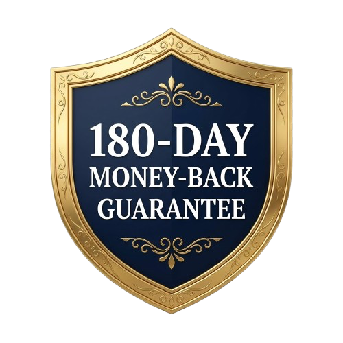 180-day money-back guarantee