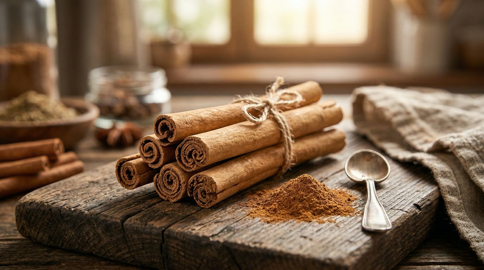 Ceylon cinnamon sticks and powder