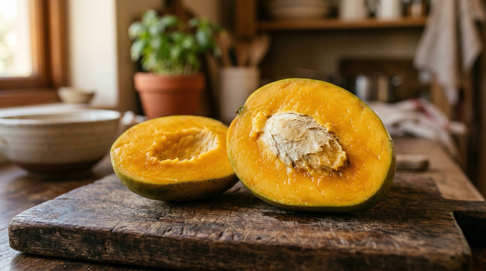 African Mango fruit and seeds