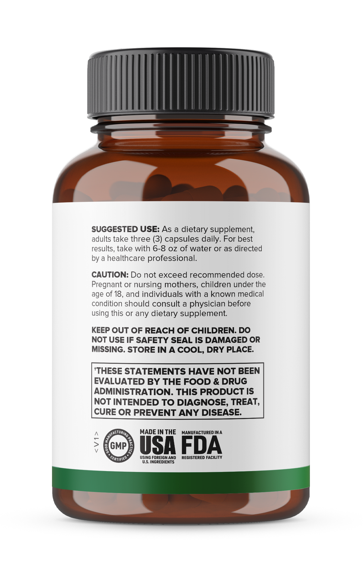 Alternate side view of the Insulin Balance Formula bottle
