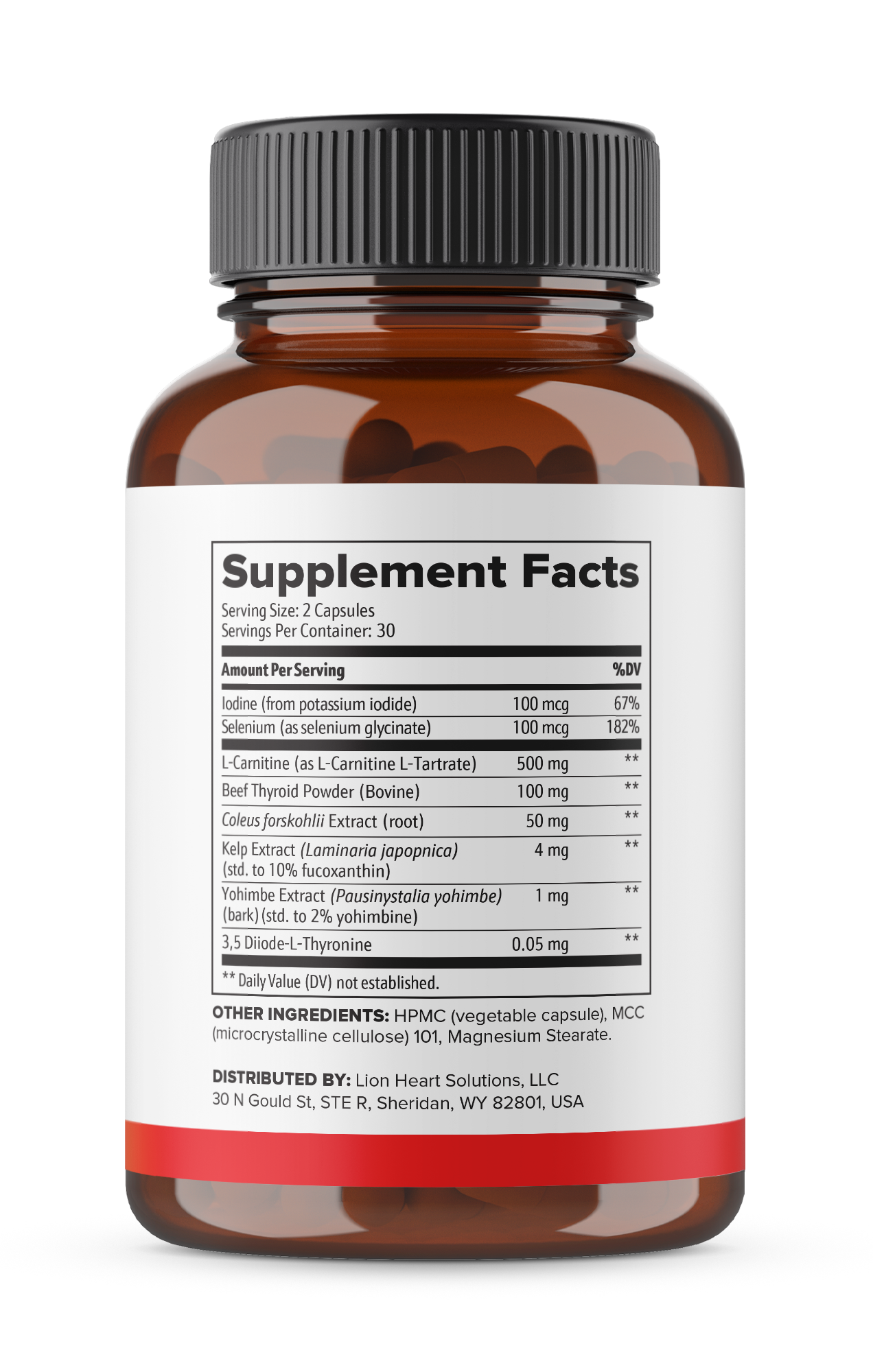 Side view of the Metabolism Support Formula bottle
